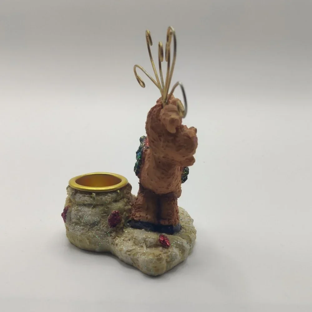 Christmas Reindeer Stocking‎ Candle Holder